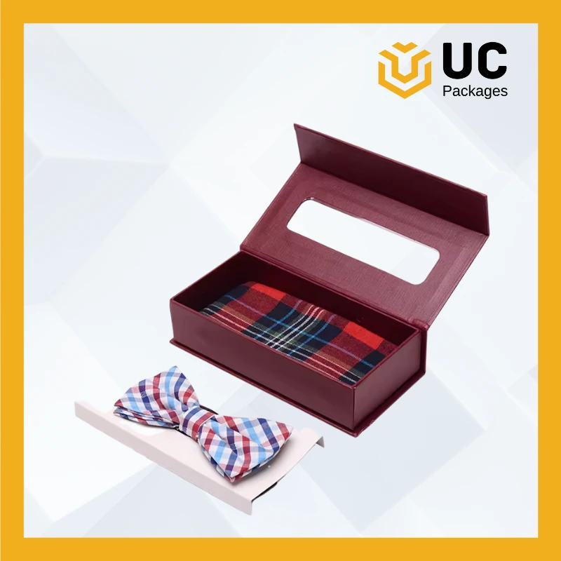 Custom-Bow-Tie-Box-Book-Shape-Paper-Box-Magnetic